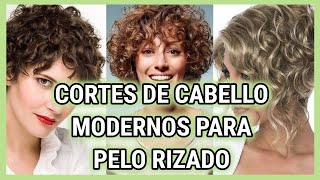 CORTES DE CABELLO PARA PELO RIZADO CORTES MODERNOS PARA CABELLO RIZADO CORTES DE MODA 2022 [upl. by Eednahs]