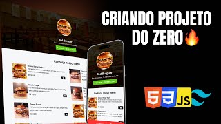 Criando projeto profissional do zero  HTML CSS TailwindCSS JavaScript  AULA 01 [upl. by Lyndsie]