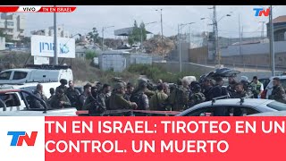 ISRAEL EN GUERRA I Mataron a un terrorista en medio de un control policial en una ruta de Jerusalén [upl. by Hogg]