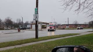 ChathamKent Fire Department Rescue 18 Blenheim Responding [upl. by Mirabelle923]