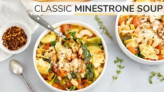 MINESTRONE SOUP RECIPE  easy vegetable soup [upl. by Constant74]