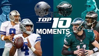 Cowboys vs Eagles Top 10 Moments in the NFC East Rivalry  NFL Highlights [upl. by Paza]