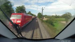 Führerstandmitfahrt in Regionalbahn von Freiburg nach Offenburg  BR 463 Siemens Mireo [upl. by Efram]