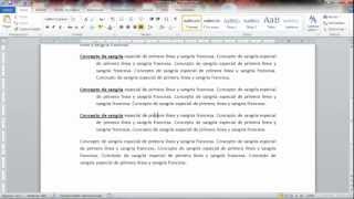 5 Tutorial Word Sangría de primera línea y francesa [upl. by Lil]