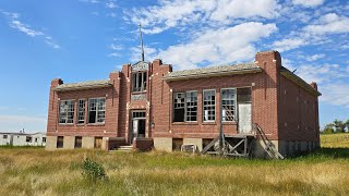 Abandoned brick school in Saskatchewan [upl. by Asp]