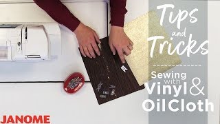 Sewing with Vinyl and Oilcloth Tips amp Tricks [upl. by Lapides]