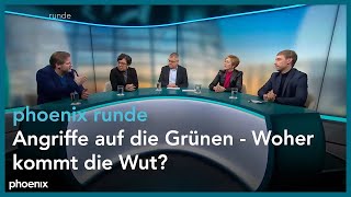 phoenix runde Angriffe auf die Grünen  Woher kommt die Wut [upl. by Mauri]