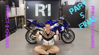 YAMAHA R1 5JJ RESTORATION PART 5 STARTING ENGINE AND BRAKE FLUID CHANGE [upl. by Tyson]