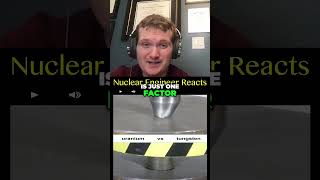 Uranium vs Tungsten  Hydraulic Press  Nuclear Engineer Reacts [upl. by Amalbergas]