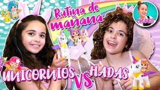 🦄 RUTINA de MAÑANA de UNICORNIO VS RUTINA de HADAS 🧚‍♀️ Me CONVIERTO en un UNICORNIO de PINYPON [upl. by Elexa614]