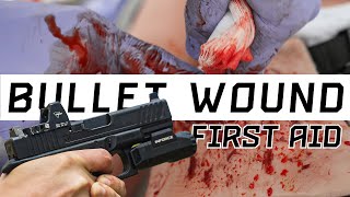 Treating a Bullet Wound⎮Gunshot First Aid⎮ [upl. by Tawney]