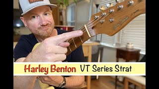 Harley Benton Strat ST62 Vintage White Review with Playing [upl. by Hpesoj]