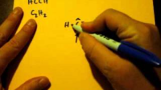 Lewis Dot Structure of C2H2 or CHCH Acetylene or ethyne [upl. by Elletsirk]