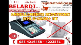 ANNULLAMENTO SCONTRINO DTR D CASH [upl. by Aihselat548]