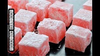 Authentic Turkish delight recipe  Lokum Recipe Most Easy Turkish Delight [upl. by Adnwahsal]