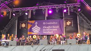 Portarlington CCÉ performing on tbe gig rig at Fleadh Cheoil na hÉireann Wexford 5th August 2024 [upl. by Franciska]