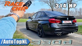 BMW 330d F30 RaceChip REVIEW on AUTOBAHN NO SPEED LIMIT by AutoTopNL [upl. by Gosnell]