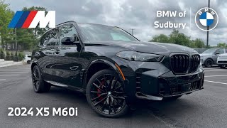 2024 BMW X5 M60i  Whats New  Video Walkaround [upl. by Nnawtna275]