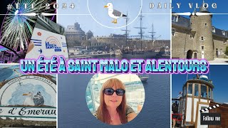 Vlog Expo à Dinan Dinard en bateau Route du Rock musique Irlandaise grande roue à Saint Malo [upl. by Aihsemak]