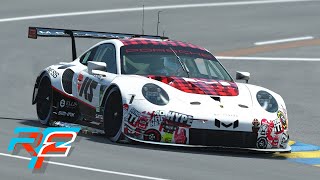 rFactor 2  Porsche 911 RSR  Le Mans Hotlap 347801 [upl. by Ellehcin]