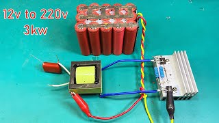 Inverter 12v to 220v 2500w NO IC Inventor101 25 [upl. by Sessilu727]