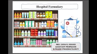 Unit 22 Hospital Formulary  Pharmacy Practice  Sem 7 BPharm [upl. by Nonaihr]