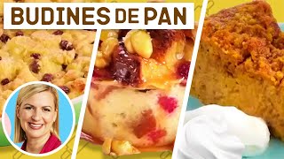 3 Recetas de Budín de Pan  La Repostería de Anna Olson [upl. by Iana]