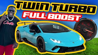 MY TWIN TURBO LAMBORGHINI HURACAN PERFORMANTE FULL BOOST FIRST DRIVE [upl. by Janet]