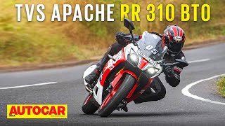 TVS Apache RR 310 BTO review  Racy Apache made to your liking  Autocar India [upl. by Carrnan124]