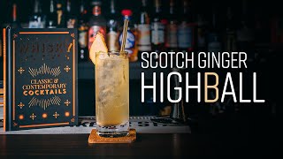 Scotch Ginger Highball  whiskey cocktails at home amp ginger ale [upl. by Ecirpak782]