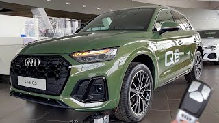 New Audi Q5 2021 S Line Facelift  FIRST LOOK exterior amp interior crazy District GREEN [upl. by Eelrak]