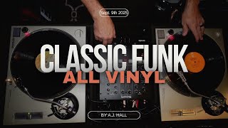 Classic Funk 70s funk All vinyl set by AJ Hall [upl. by Emlin]