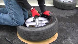 how to mount a tire by hand [upl. by Keele]