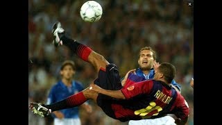 Rivaldo Hat Trick Barcelona x Valencia 2001 [upl. by Rosalinde]