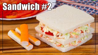 ✅ Receta SANDWICH PALITO de CANGREJO ► Recetas de cocina para cenar [upl. by Ainotahs]