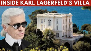 Karl Lagerfeld House Tour in Monaco  INSIDE Karl Lagerfelds Villa La Vigie in French Riviera [upl. by Anaej]