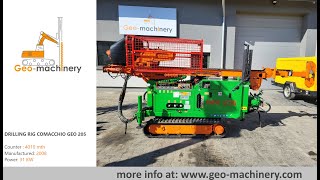 Crawler DRILL RIG COMACCHIO GEO 205 [upl. by Auliffe274]