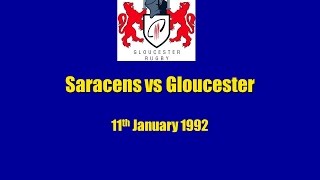 Saracens vs Gloucester on 11th January 1992 [upl. by Mauchi]