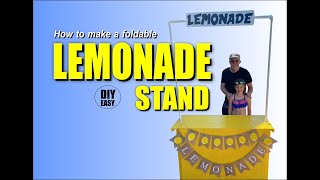 DIY Foldable Lemonade Stand Portable and Practical Business Setup [upl. by Jovi740]