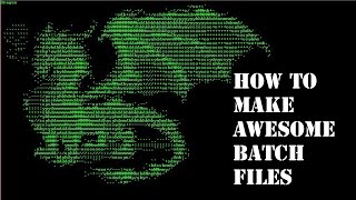 How to create awesome asciiart in Command prompt Batch file [upl. by Lliw]