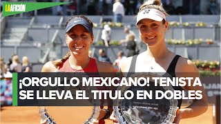 La mexicana Giuliana Olmos es campeona en dobles del Abierto de Madrid [upl. by Nylireg]