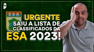 Saiu o resultado da ESA 2023 [upl. by Annawahs]