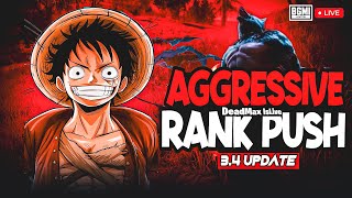 AGGRESSIVE RANK PUSH  BGMI LIVE  DEADMAX ISLIVE bgmigameplay bgmi [upl. by Revorg]