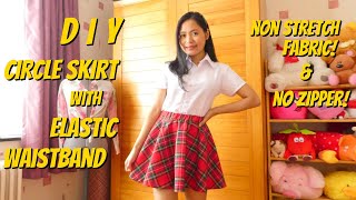 SUPER EASY circle skirt  NO zippers NO fuss NO π formula  just EASY 1 hour SKIRT [upl. by Nueoht586]