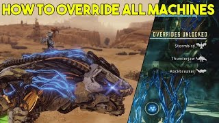 Horizon Zero Dawn How To Override All Types Of Machines Including ThunderjawsRockbreakersetc [upl. by Ayeka]