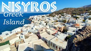 Greek Island Nisyros amp Mandraki Holiday amp beautiful food from Greece Kos Rhodes Kalmynos FHD [upl. by Schulz]