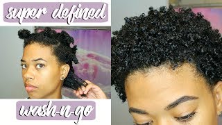 Super Defined WashNGo  TWA  Type 4 Natural Hair [upl. by Ynnaf973]