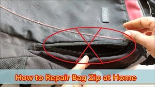 How to Repair Bag Zip at Home  Fix Broken Zipper [upl. by Rotsen259]