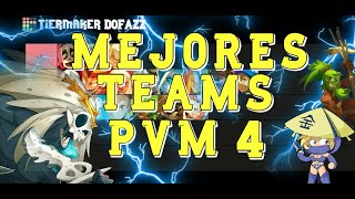 MEJORES TEAM DE 4 PVM l DOFUS l TIER LIST AL FINAL [upl. by Yelssew]