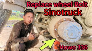 How To Replace Wheel Bolt Sino Howo Mechanic Arslan Sinotruck Wheel Bolt Change Sinotruck Vlog 22 [upl. by Assetnoc]